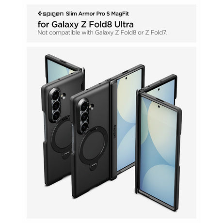 Spigen Samsung Galaxy Z Fold 8 Ultra Deksel Slim Armor Pro S MagFit Svart