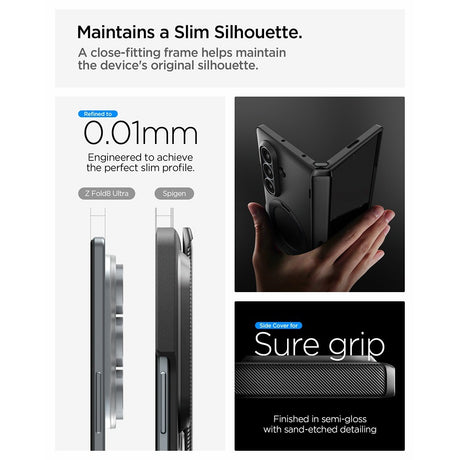 Spigen Samsung Galaxy Z Fold 8 Ultra Deksel Slim Armor Pro S MagFit Svart
