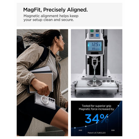 Spigen Samsung Galaxy Z Fold 8 Ultra Skal Ultra Hybrid Pro MagFit Clear White