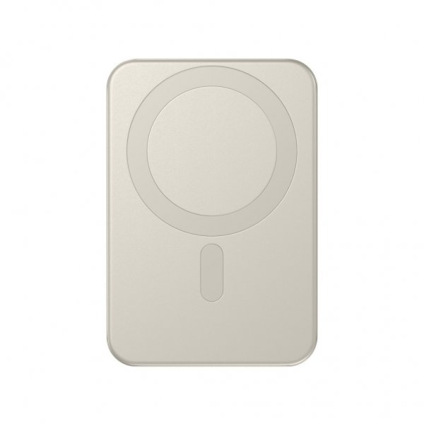 Satechi OntheGo Qi2 10K MagSafe-powerbank med stativ sand
