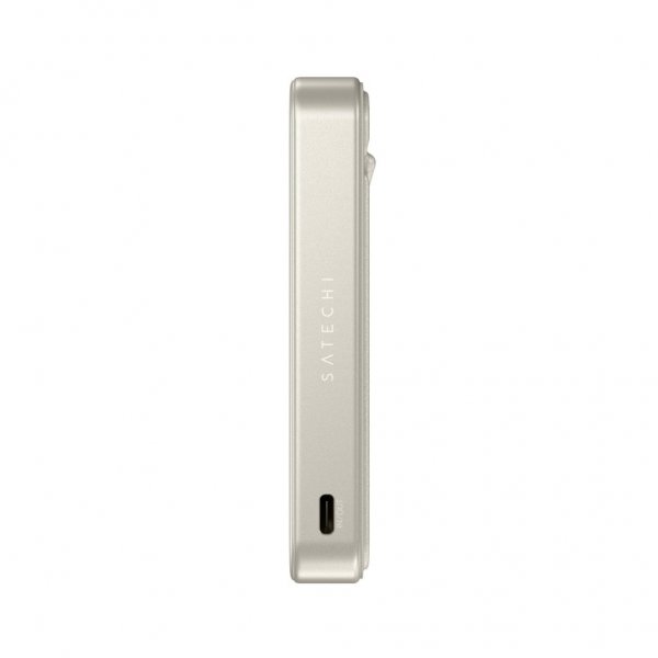 Satechi OntheGo Qi2 10K MagSafe-powerbank med stativ sand