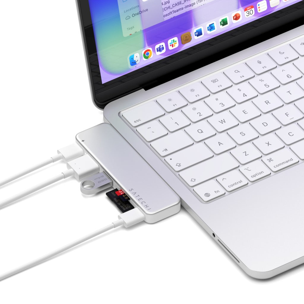 Satechi USB-C Snap Hub Sølv