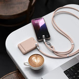 Satechi OntheGo Lanyardkabel USB-C 1,5 m Desert Rose