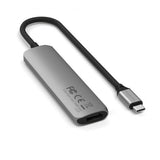 Satechi 4-in-1 USB-C Slim Multiport Adapter 4K Space Gray