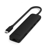 Satechi 7-in-1 USB-C Slim Multiport Adapter with Ethernet Svart