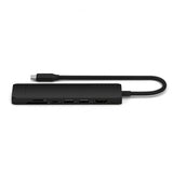 Satechi 7-in-1 USB-C Slim Multiport Adapter with Ethernet Svart