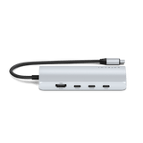 Satechi USB-C Multiport Adapter 8K With Ethernet V3 Sølv