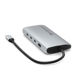 Satechi USB-C Multiport Adapter 8K With Ethernet V3 Sølv