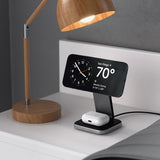 Satechi Trådløs lader 2-in-1 Foldable Qi2 Wireless Charging Stand MagSafe