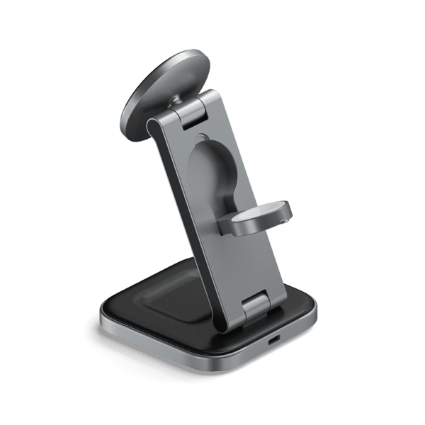 Satechi Trådløs lader 3-in-1 Foldable Qi2 Wireless Charging Stand MagSafe
