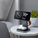 Satechi Trådløs lader 3-in-1 Foldable Qi2 Wireless Charging Stand MagSafe