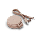 Satechi OntheGo 2-i-1 trådløs lader Desert Rose