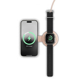 Satechi OntheGo 2-i-1 trådløs lader Desert Rose