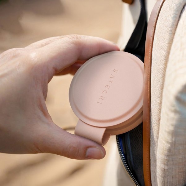 Satechi OntheGo 2-i-1 trådløs lader Desert Rose