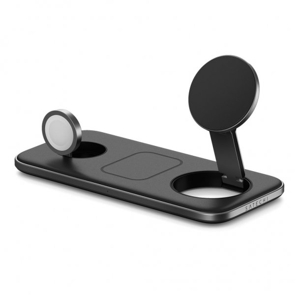 Satechi Trådløs lader Qi2 Trio Wireless Charging Pad MagSafe