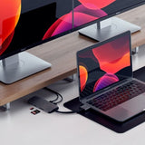 Satechi USB-C Multimedia Adapter Dual 4K HDMI Gigabit Ethernet Sølv