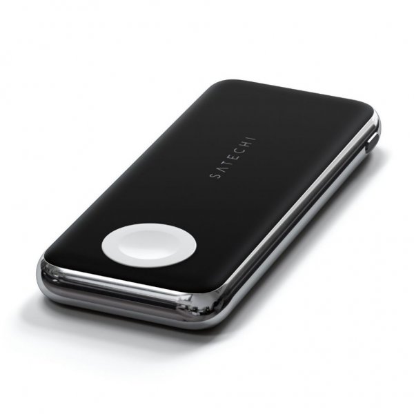 Satechi Quatro Powerbank med inbyggd Qi-laddning och Apple Watch laddning