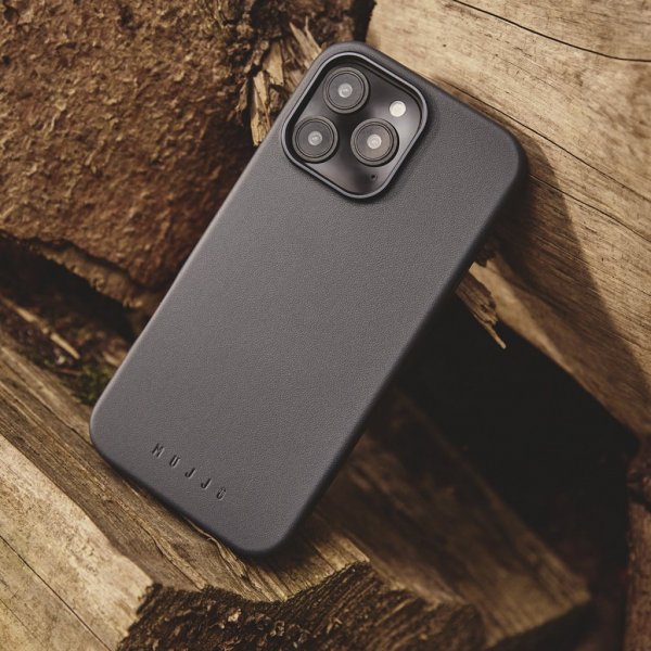 Mujjo iPhone 16 Pro Deksel Maiz Case Steel Blue