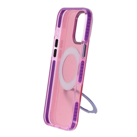 iPhone 16 Pro Max Deksel Roterbart stativ Rosa Lilla