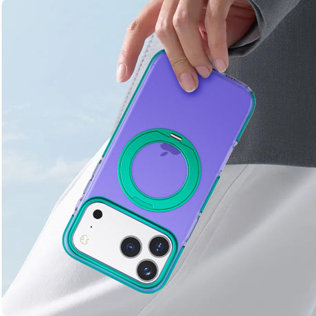 iPhone 17 Pro Max Deksel Roterbart stativ Lilla