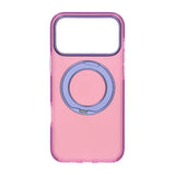 iPhone 17 Pro Max Deksel Roterbart stativ Rosa Lilla