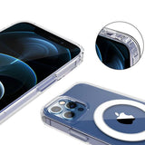 iPhone 13 Pro Deksel TPU MagSafe Støtsikker Transparent