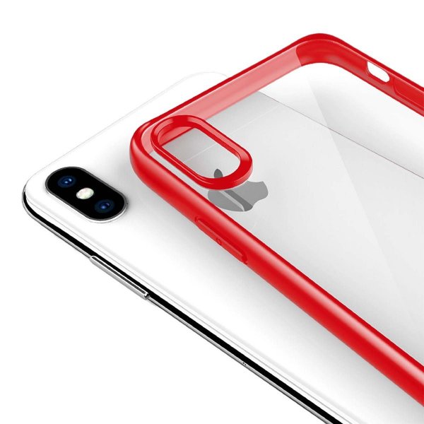 iPhone Xs Max Deksel Støtsikker Rød