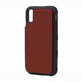 iPhone Xr Deksel Utbrettbar Kortlomme Brun
