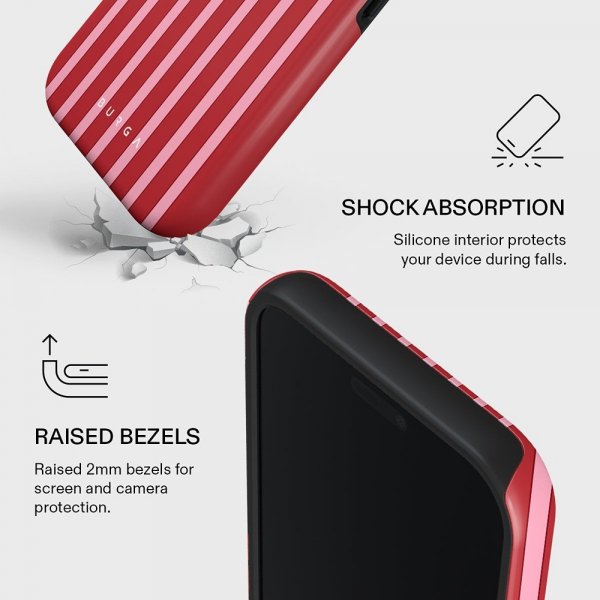 Burga iPhone 17 Pro Deksel Tough MagSafe Strawberry Jam