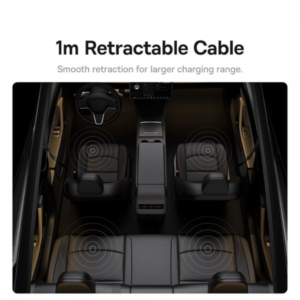 Baseus T-Space Series USB Hub for Tesla 45W