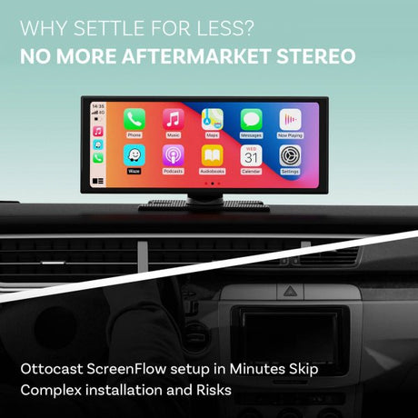 Ottocast ScreenFlow portabel Infotainment-skjerm for bil