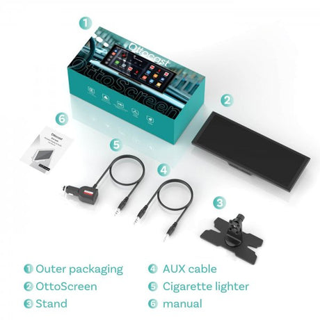 Ottocast ScreenFlow portabel Infotainment-skjerm for bil