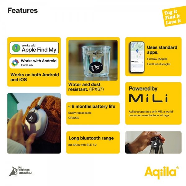 Aqiila Tracker Tagbird Key Ring