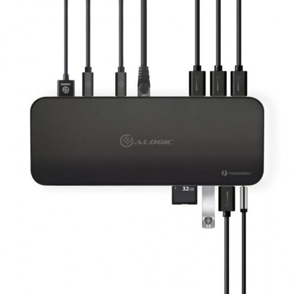 ALOGIC Dokkingstasjon ThunderBolt 3 Dual Display med 4K og strømforsyning
