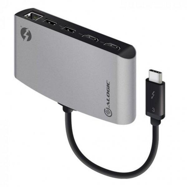 ALOGIC Dokkingstasjon ThunderBolt 3 Dual HDMI 4K