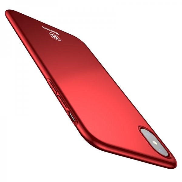 Baseus iPhone X/Xs Deksel Thin Case Rød