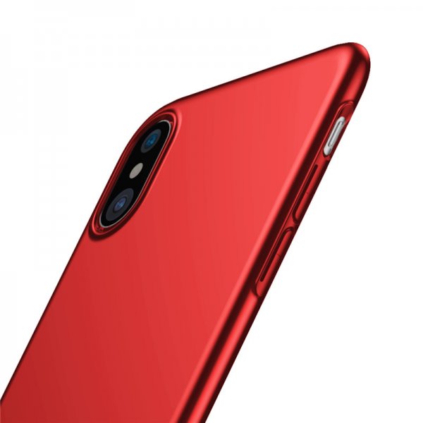 Baseus iPhone X/Xs Deksel Thin Case Rød