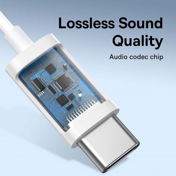Baseus Hodetelefoner Encok C17 USB-C Hvit