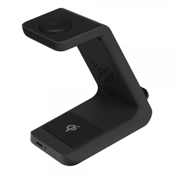 Deltaco Trådløs lader 3-in-1 Wireless Charger Svart