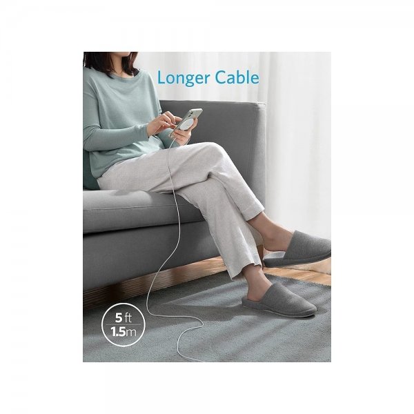 Anker Trådløs Lader PowerWave Magnetic Pad 7.5W MagSafe Hvit