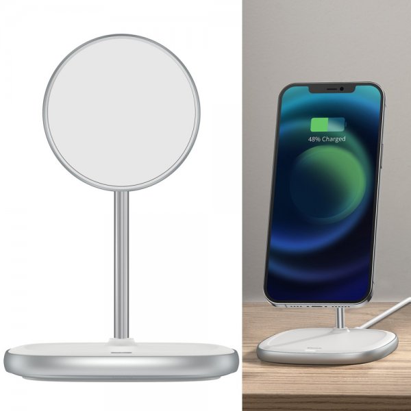 Baseus Trådløs lader Swan MagSafe 15W Hvit