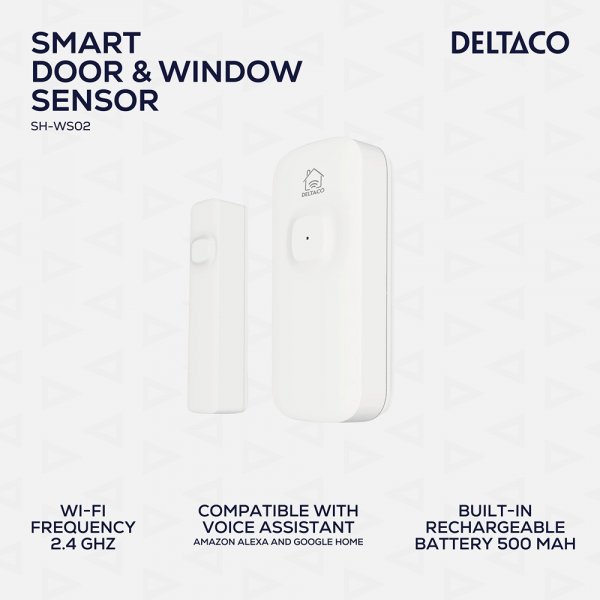 Deltaco Smart Home Trådløs magnetisk sensor WiFi