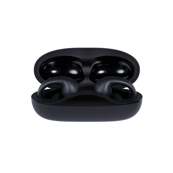 Happy Plugs Hodetelefoner Clip Open Ear Wireless Svart