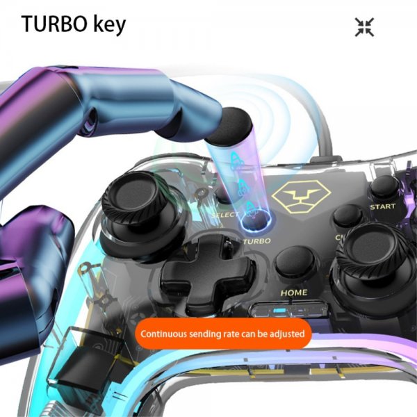 Aolion Klar Spillkontroll Nintendo Switch/PC Kablet RGB