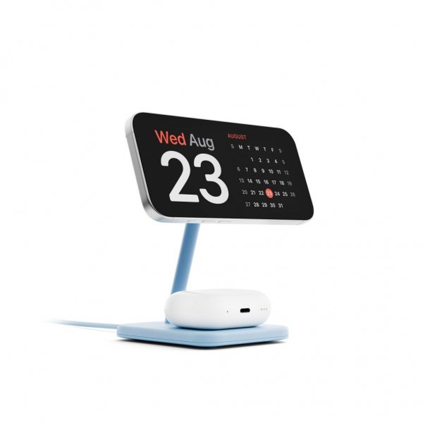 Twelve South HiRise 2 Deluxe 2-i-1 MagSafe-lader Glacier Blue
