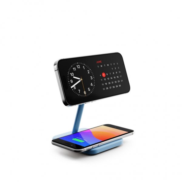 Twelve South HiRise 2 Deluxe 2-i-1 MagSafe-lader Glacier Blue