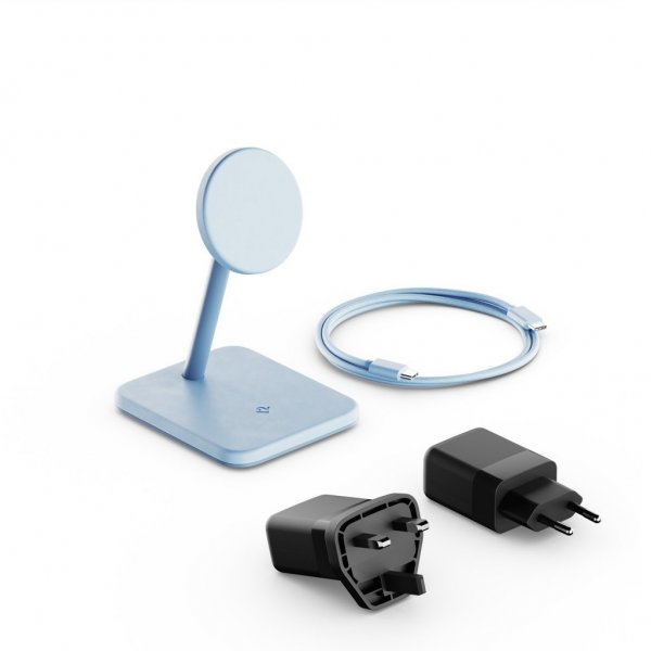 Twelve South HiRise 2 Deluxe 2-i-1 MagSafe-lader Glacier Blue