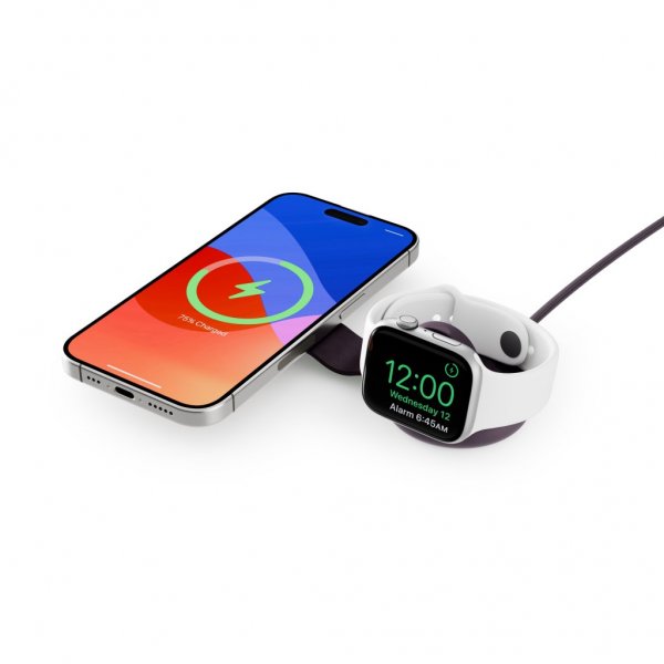 Twelve South ButterFly SE 2-i-1 MagSafe-lader Midnight Plum