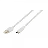 Vivanco Type C till USB 2.0 Kabel 1.2 Meter Hvit