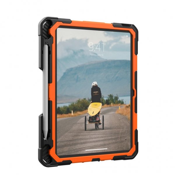 Urban Armor Gear (UAG) iPad 10.9 (gen 10)/iPad 11 (A16) Deksel Plasma Kickstand & Handstrap Oransje Svart